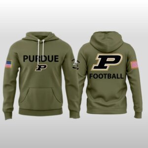 Purdue Boilermakers Medium Olive 2025 Military Appreciation Hoodie