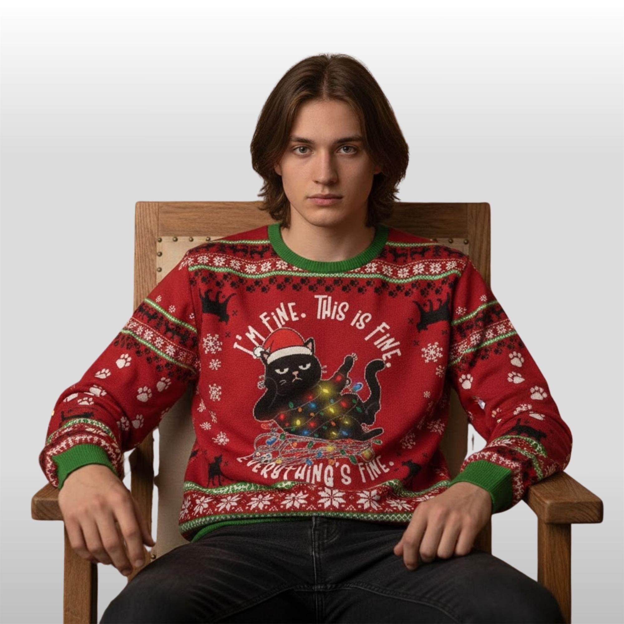 2025-Christmas-Cat-Im-Fine-This-is-Fine-Everything-Is-Fine-Ugly-Sweater-2 2025 Christmas Cat Im Fine This is Fine Everything Is Fine Ugly Sweater 2
