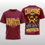 2025 Minnesota Golden Gophers NCAA Rate Bowl Champions Shirt