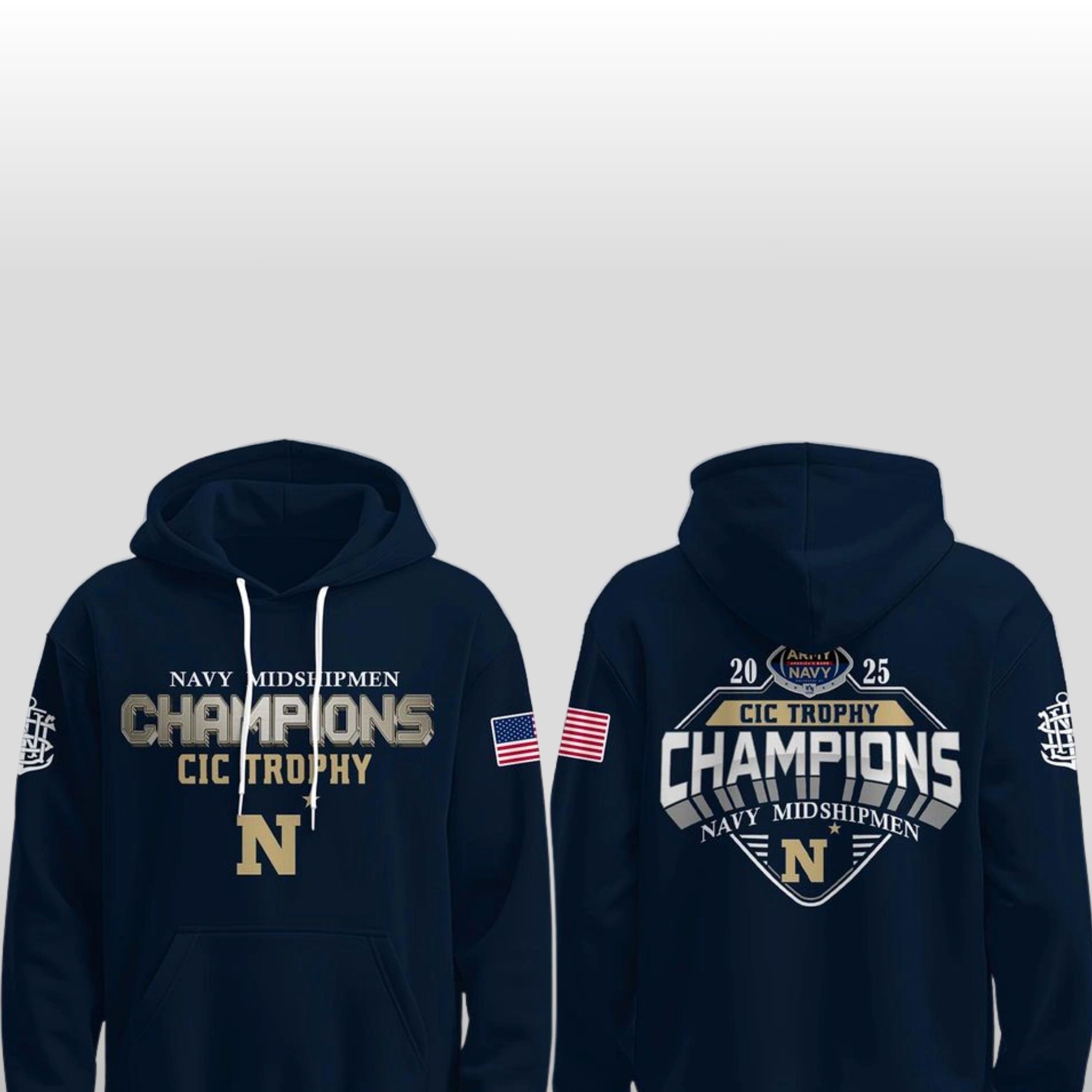 2025-Navy-Midshipmen-CIC-Champions-Hoodie-Shirt-2 2025 Navy Midshipmen CIC Champions Hoodie Shirt