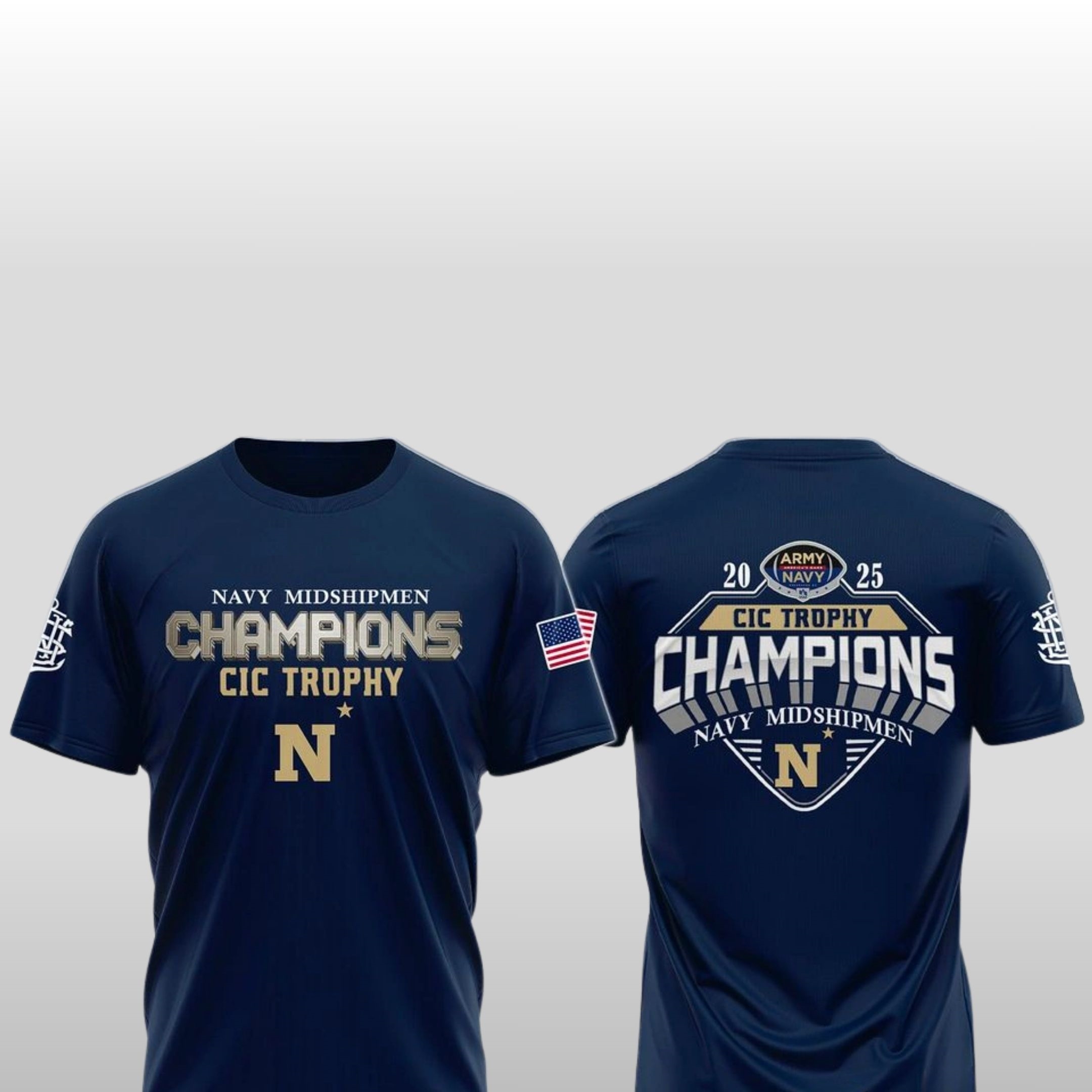 2025-Navy-Midshipmen-CIC-Champions-Hoodie-Shirt 2025 Navy Midshipmen CIC Champions Hoodie Shirt