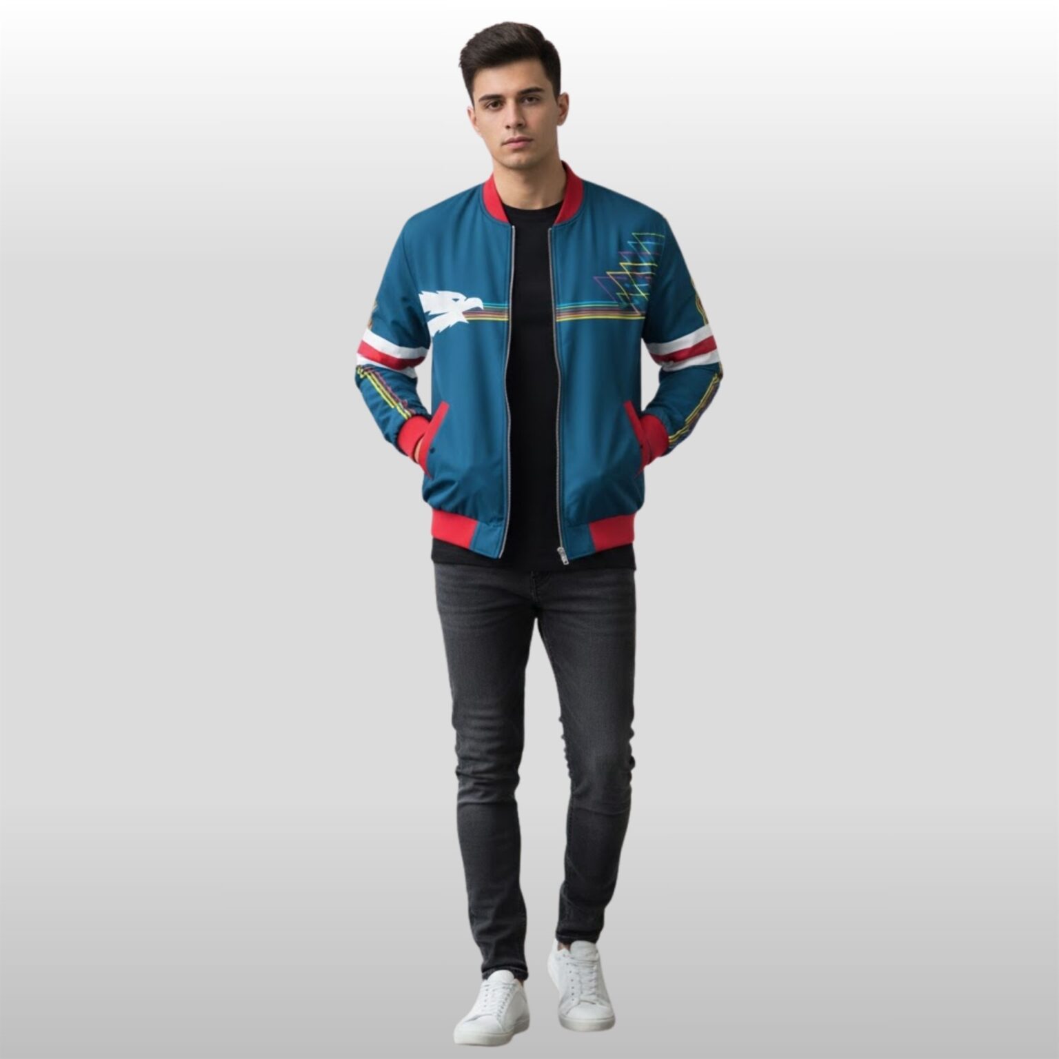 2025 Stranger Things Season 5 The Squawk Bomber Jacket - Zerelam