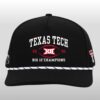 2025 Texas Tech Big 12 Champs Dark Horse Hat
