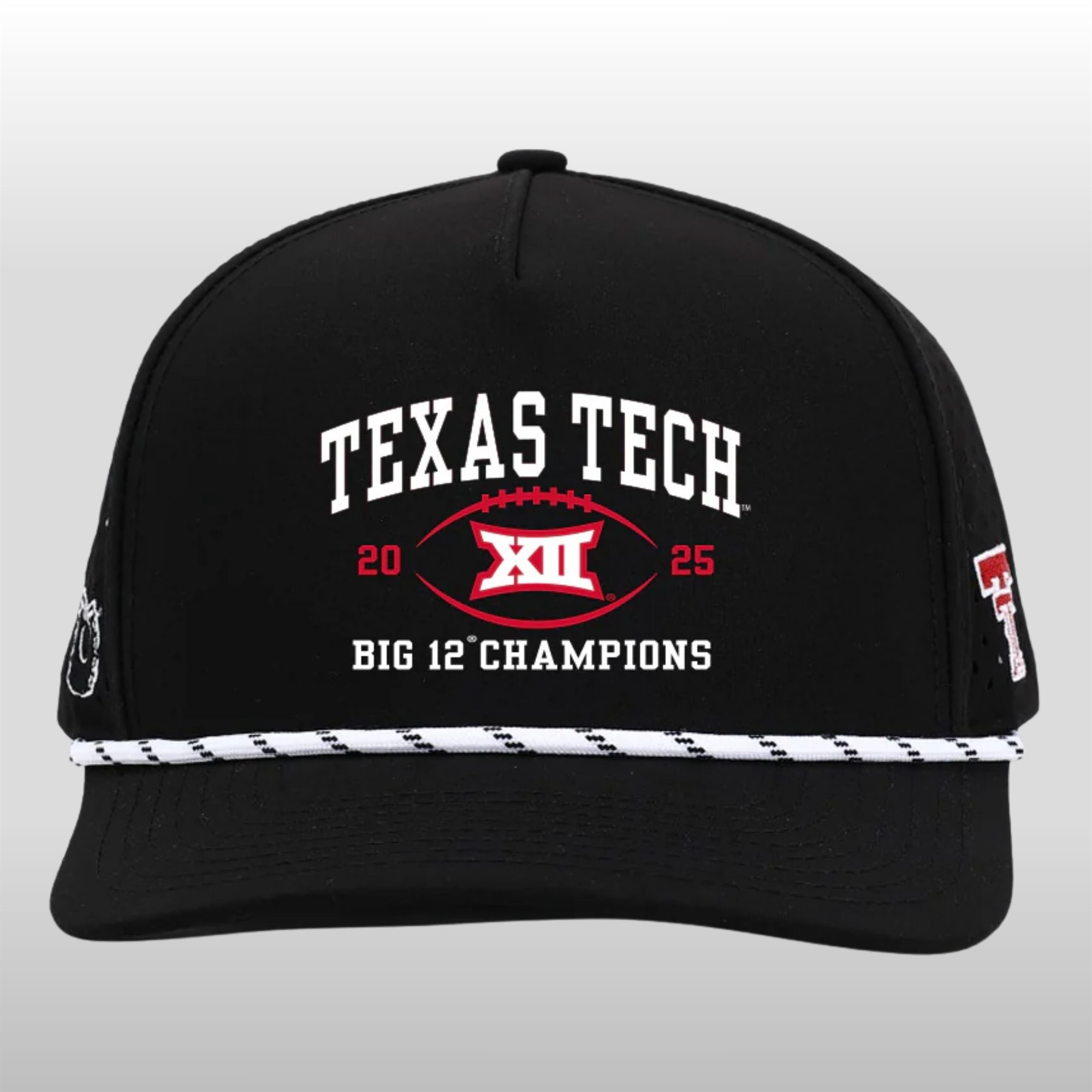 2025-Texas-Tech-Big-12-Champs-Dark-Horse-Hat 2025 Texas Tech Big 12 Champs Dark Horse Hat