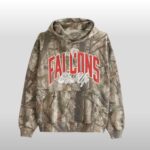 2026 Atlanta Falcons Rise Up Camouflage Popover Hoodie