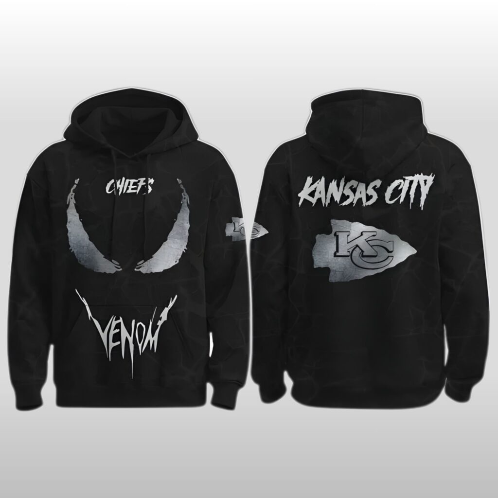 2026 Kansas City Chiefs Venom Darkness Hoodie