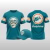 2026 Miami Dolphins 60th Anniversary Celebration Hoodie Cap