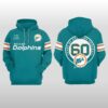 2026 Miami Dolphins 60th Anniversary Celebration Hoodie Shirt