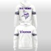 2026 Minnesota Vikings Skol Vikings Wear White Hoodie Shirt
