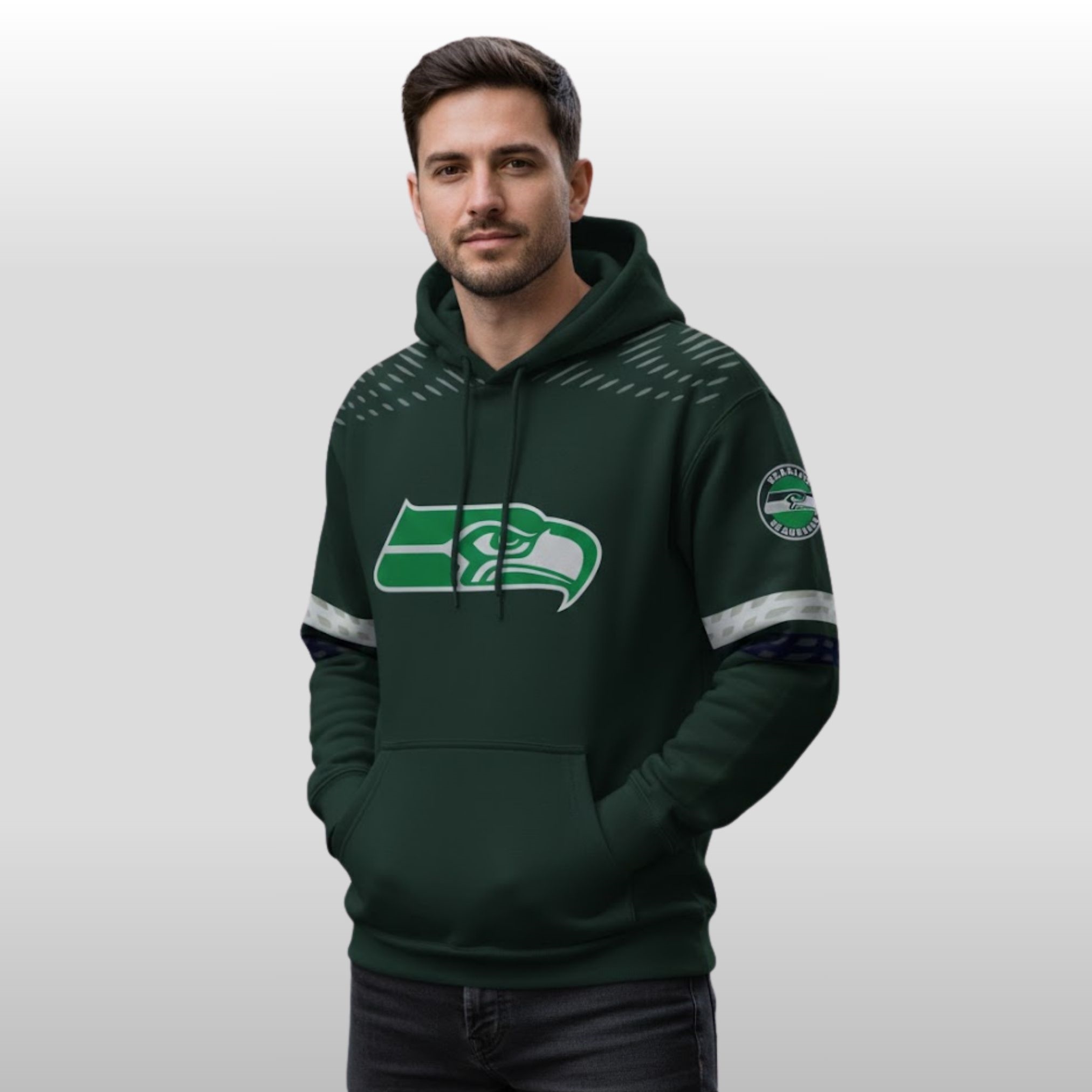 2026-Seattle-Seahawks-Helmet-Inspired-Light-Ray-Detail-Hoodie-Shirt 2026 Seattle Seahawks Helmet Inspired Light Ray Detail Hoodie Shirt