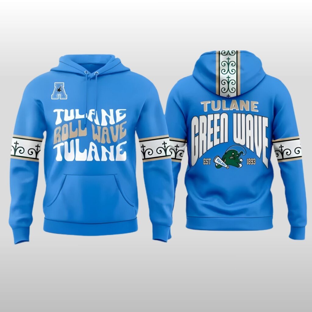 2026 Tulane Green Wave City Edition Roll Wave Hoodie Shirt