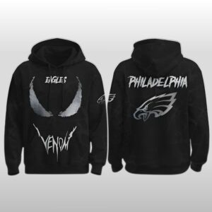 2026 Philadelphia Eagles Venom Darkness Hoodie