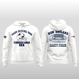NE Patriots Kendrick Lamar Grand National Tour Hoodie
