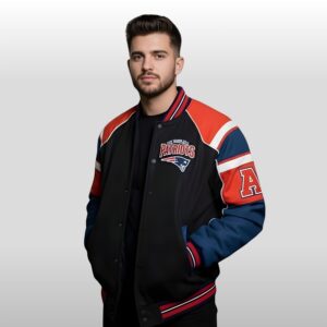 NE Patriots Drake Maye AFC Bomber Jacket