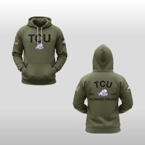 2026 Texas Christian University Horned Frogs Football Military Appreciation Hoodie