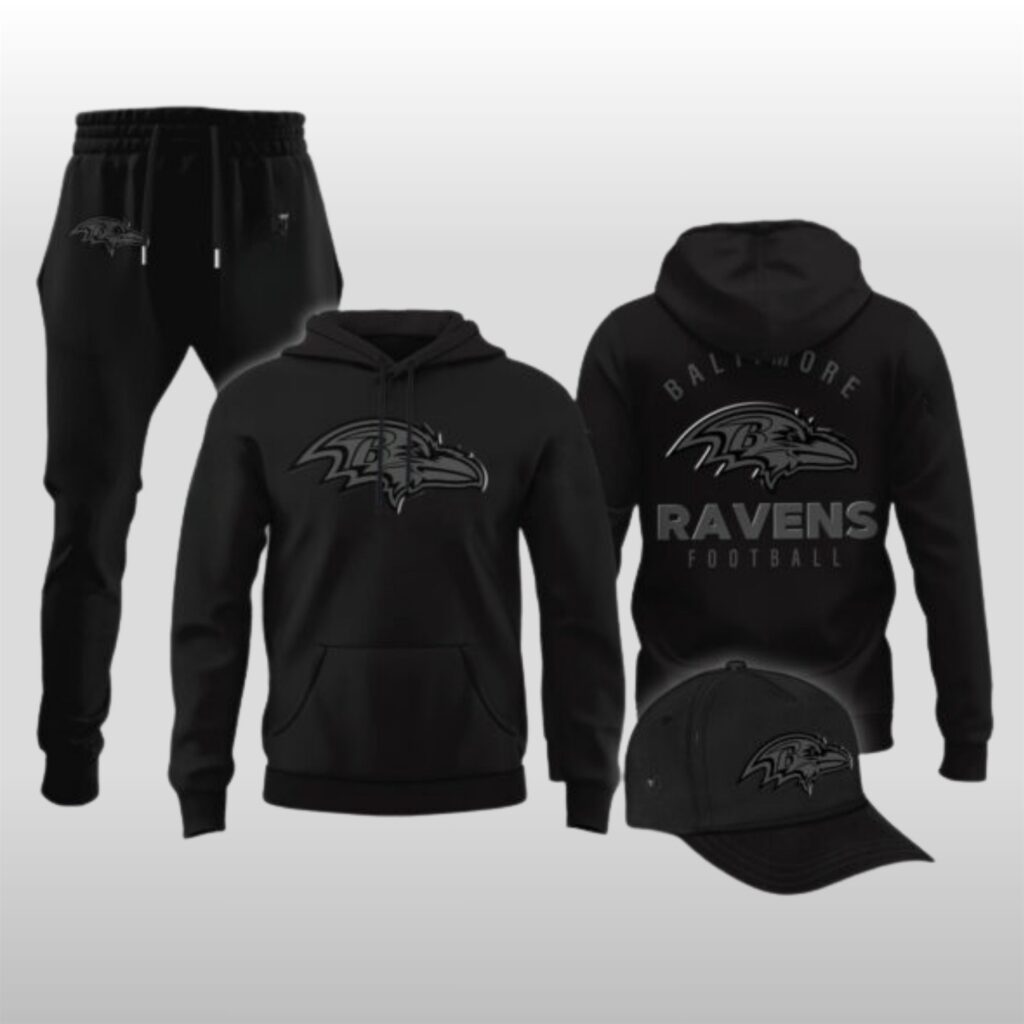 Baltimore Ravens 2025 Back In Black Hoodie 8 Baltimore Ravens 2025 Back In Black Hoodie