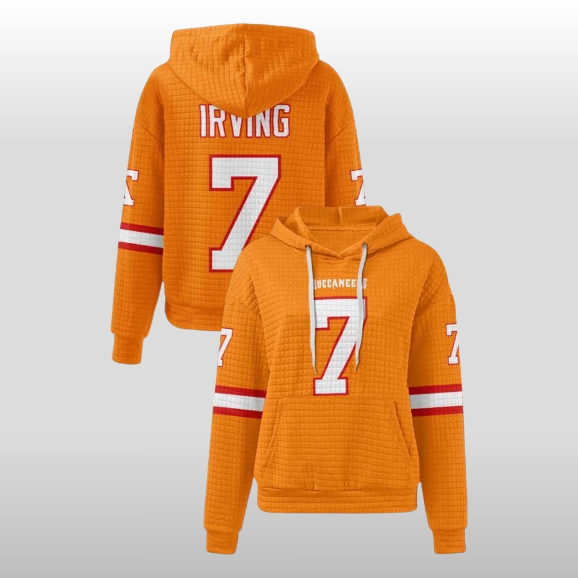 Buccaneers-7-Irving-Waffle-Hoodie-2 Buccaneers 7 Irving Waffle Hoodie 2