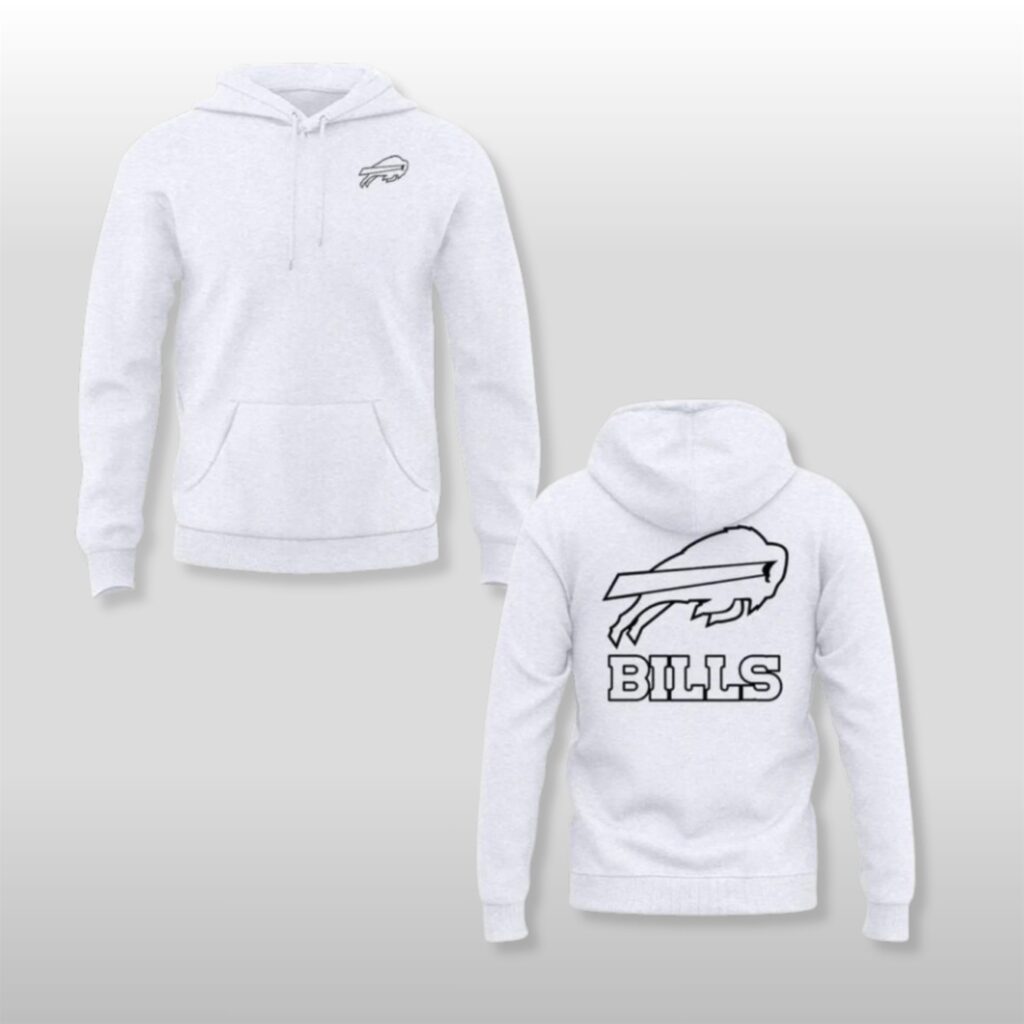 Buffalo Bills Josh Allen Pro 2026 Edition White Hoodie 6 Buffalo Bills Josh Allen Pro 2026 Edition White Hoodie