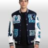 De'Von Achane Kash Chenille Print Varsity Jacket 3