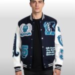 De’Von Achane Kash Chenille Print Varsity Jacket