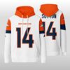Denver Broncos 14 Waffle Hoodie 1 Denver Broncos 14 Waffle Hoodie 3