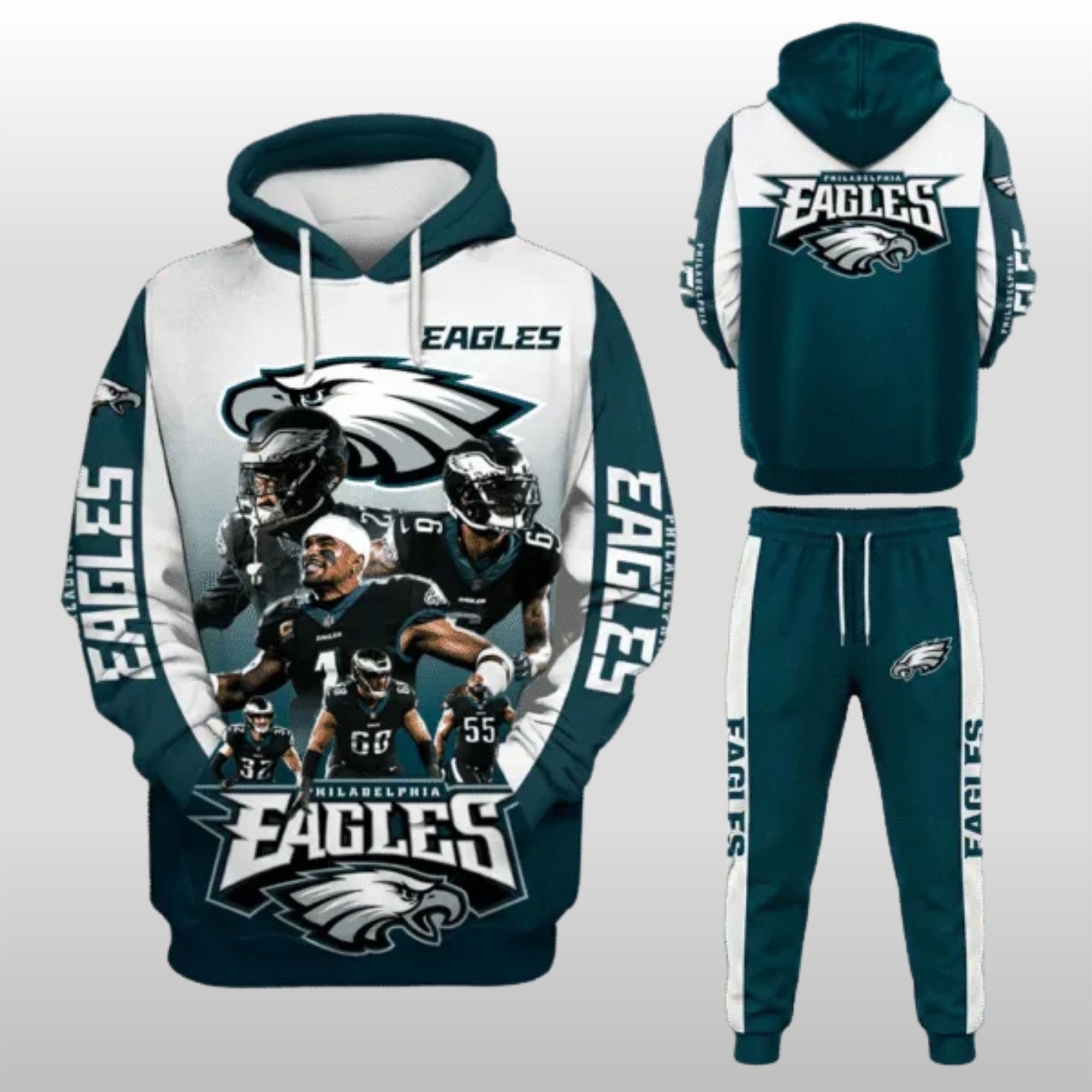 Eagles-Fighting-Hoodie-Joggers Eagles Fighting Hoodie Joggers