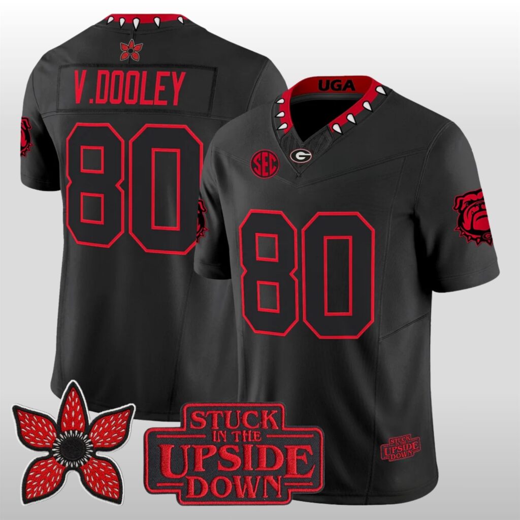 Georgia Bulldogs 2026 Stranger Things Football Jersey 1 Georgia Bulldogs 2026 Stranger Things Football Jersey