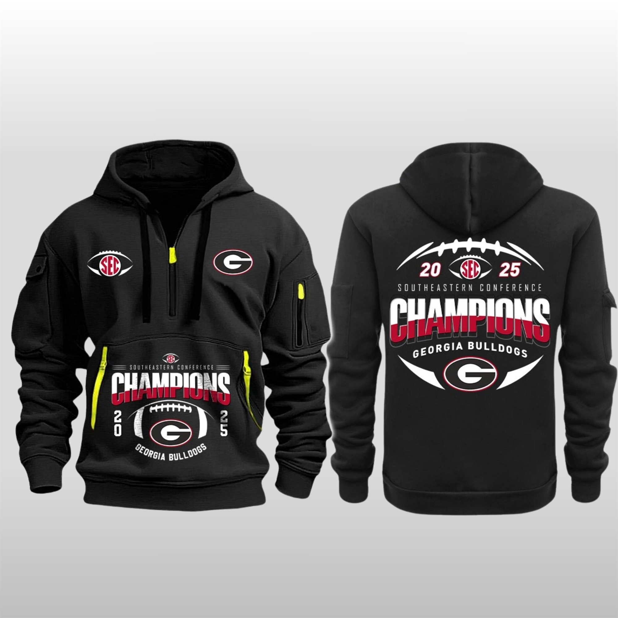 Georgia-Football-Sec-Champions-2025-Quarter-Zip-Hoodie-3 Georgia Football Sec Champions 2025 Quarter Zip Hoodie 3