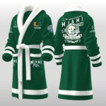 Hurricanes Miami 2025 Cotton Bowl Champions Fleece Bathrobe