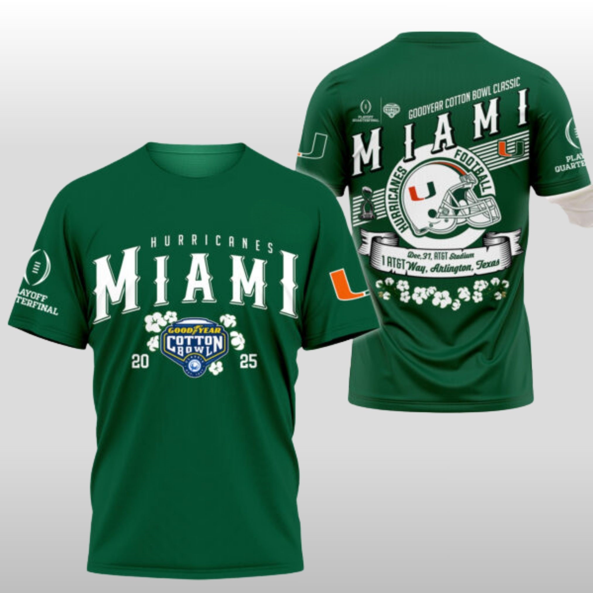 2025 Miami Hurricanes Cotton Bowl Hoodie Shirt 2 2025 Miami Hurricanes Cotton Bowl Hoodie Shirt - Image 2