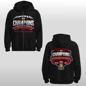 Houston Cougars 2025 Texas Bowl Champions Hoodie Shirt Joggers Cap