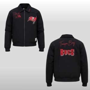 2026 Tampa Bay Mitchell Ness Black Mechanic Cropped Jacket