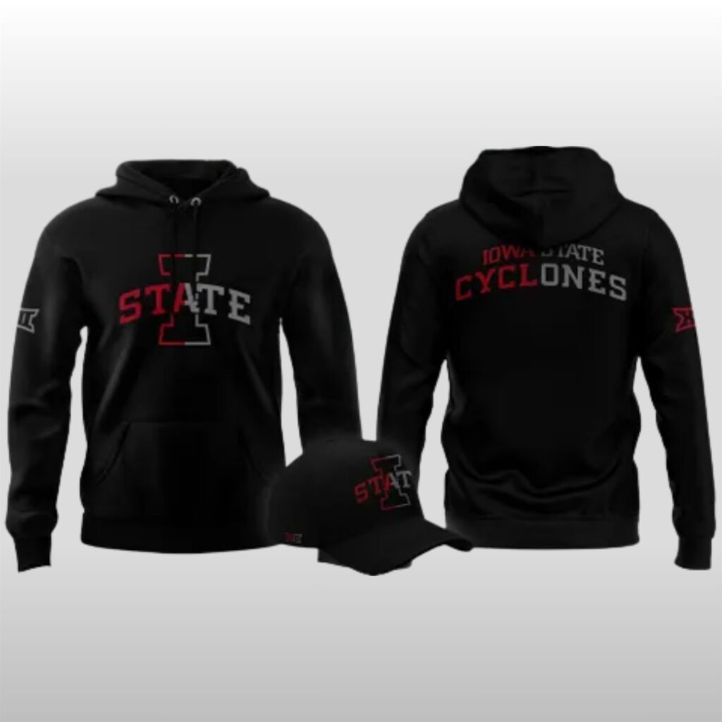 Iowa State Football Back In Black Hoodie