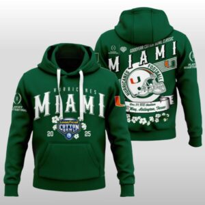 2025 Miami Hurricanes Cotton Bowl Hoodie Shirt
