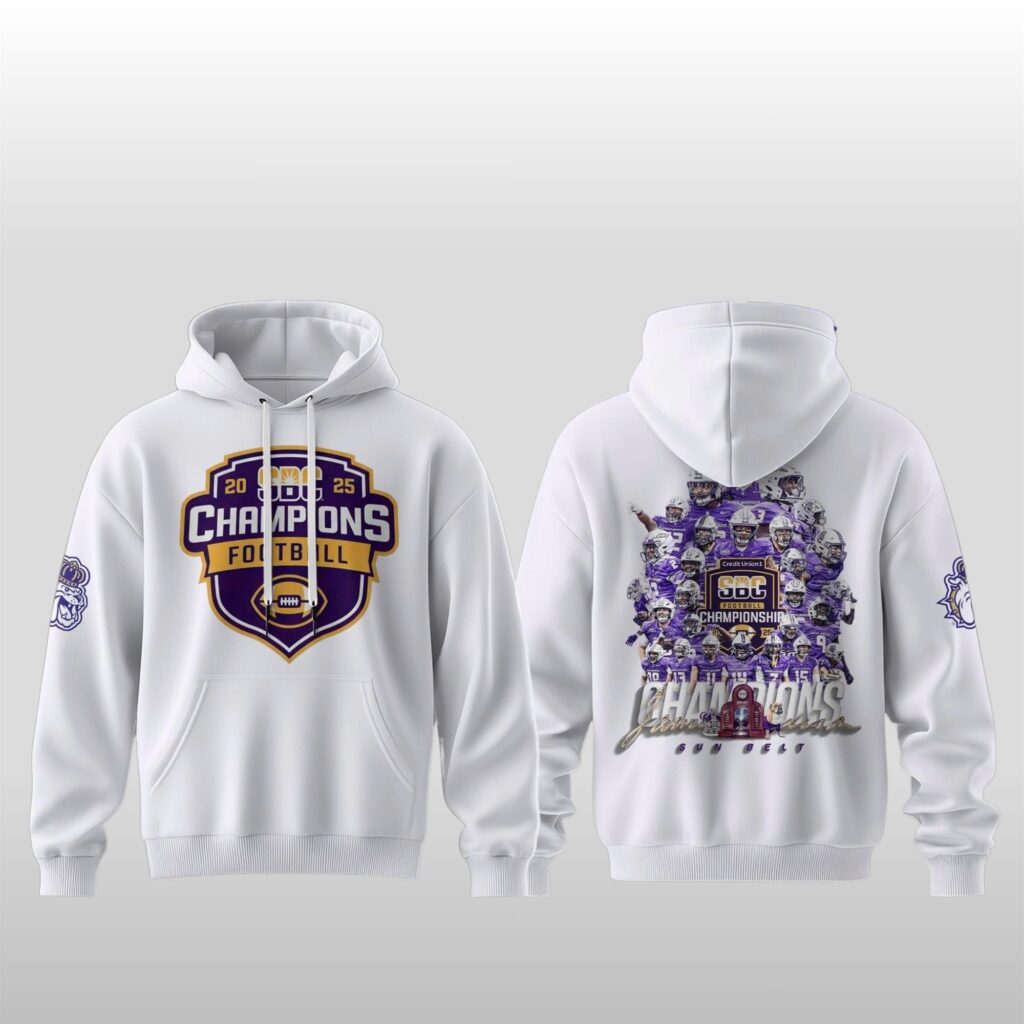 James Madison Dukes Sun Belt Champions 2025 Hoodie 7 James Madison Dukes Sun Belt Champions 2025 Hoodie