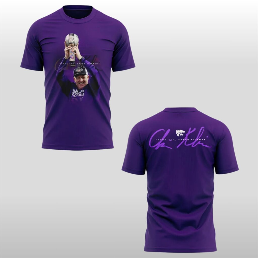Kansas State Wildcats Thank You Coach Klieman Shirt