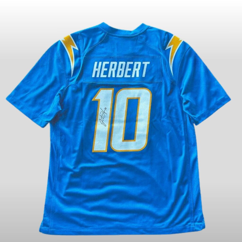 Los Angeles Chargers Herbert 10 Signature Jersey Giveaway 2 Los Angeles Chargers Herbert 10 Signature Jersey Giveaway