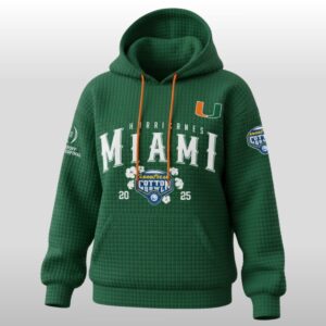 Hurricanes Miami 2025 Cotton Bowl Waffle Hoodie