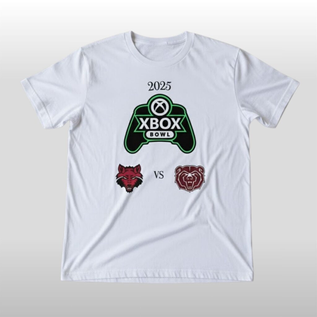 Missouri State Bears vs Arkansas State Red Wolves 2025 Xbox Bowl Matchup Shirt