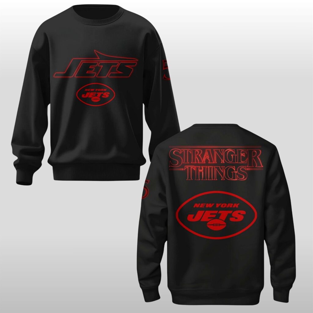 NY Jets 2026 Stranger Things Sweatshirt 1 NY Jets 2026 Stranger Things Sweatshirt