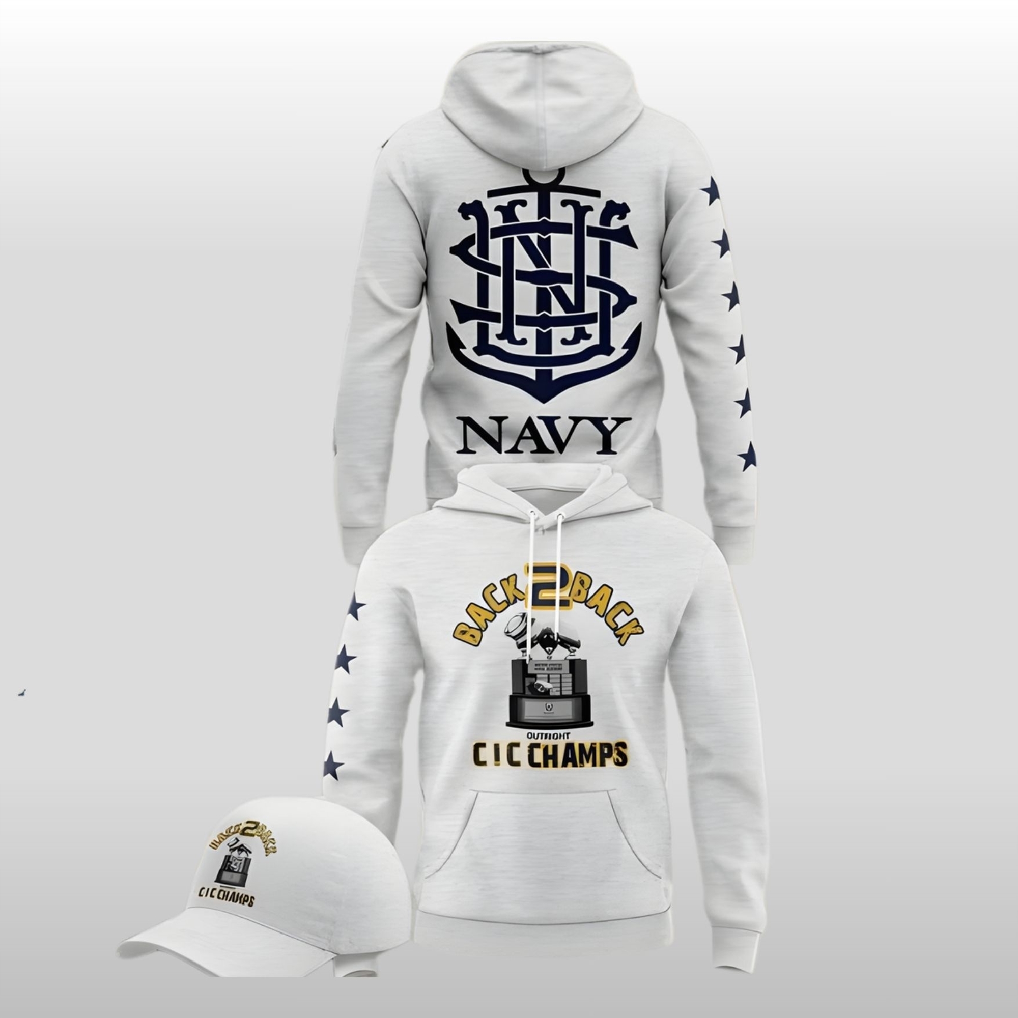 Navy-Midshipmen-Football-Back-to-Back-CIC-Trophy-Champions-2025-Hoodie Navy Midshipmen Football Back-to-Back CIC Trophy Champions 2025 Hoodie