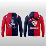 New England Patriots 1992 2025 Mix Colors Throwback Hoodie