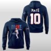 New England Patriots AFC East Champs Drake Maye 10 2025 Hoodie 2