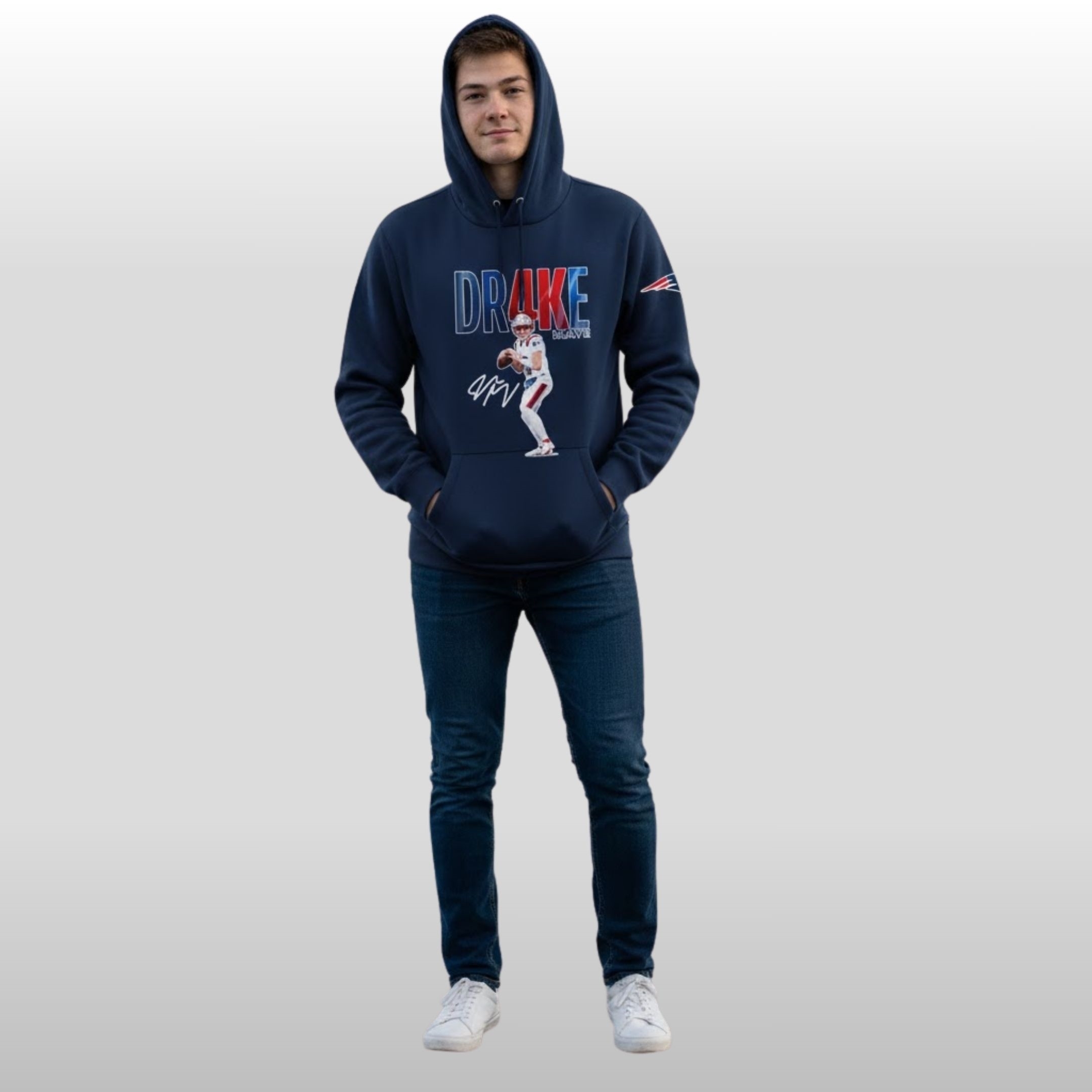 New-England-Patriots-AFC-East-Champs-Drake-Maye-10-2025-Hoodie New England Patriots AFC East Champs Drake Maye 10 2025 Hoodie