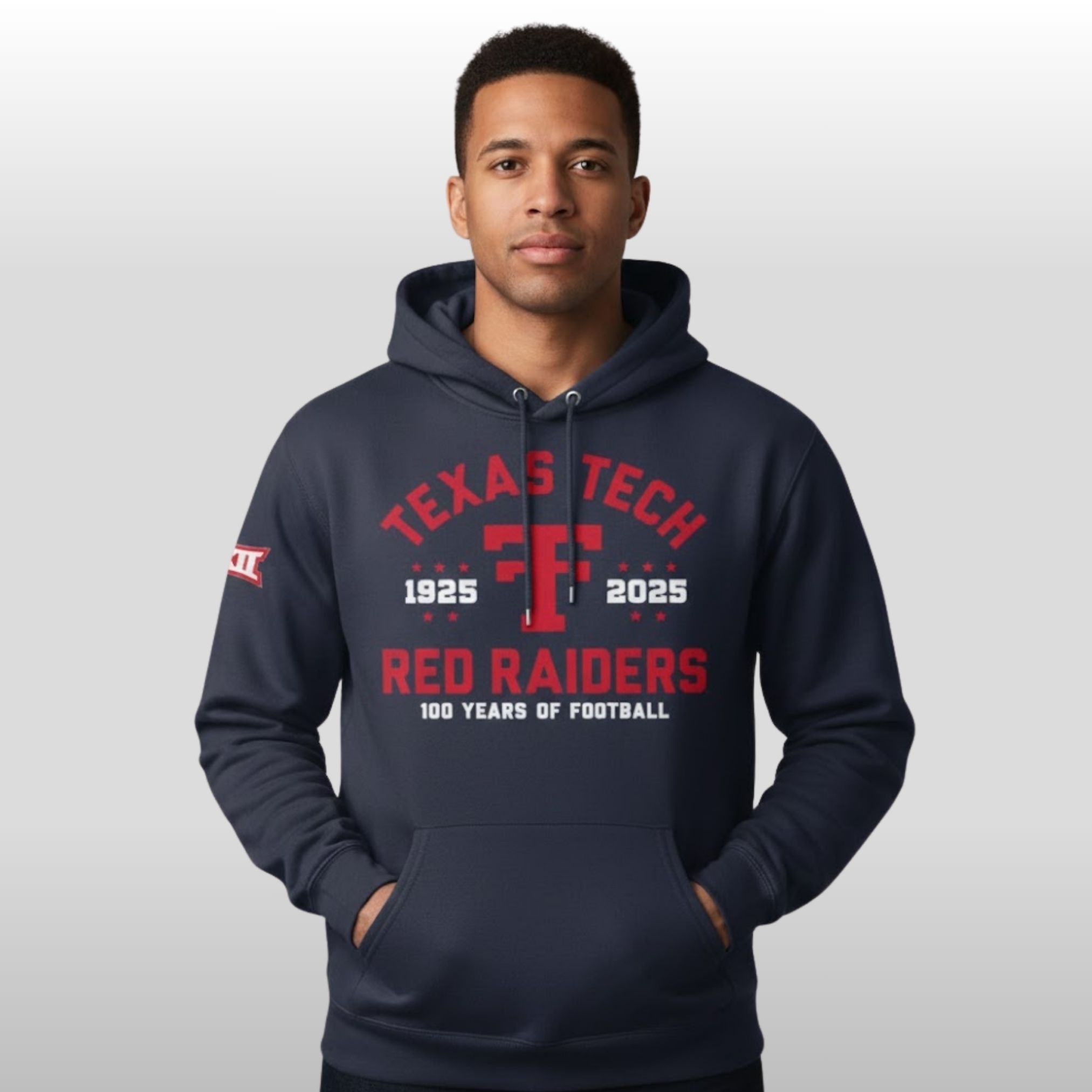 Texas-Tech-Red-Raiders-100-Years-1925-2025-Anniversary-Hoodie Texas Tech Red Raiders 100 Years 1925 2025 Anniversary Hoodie