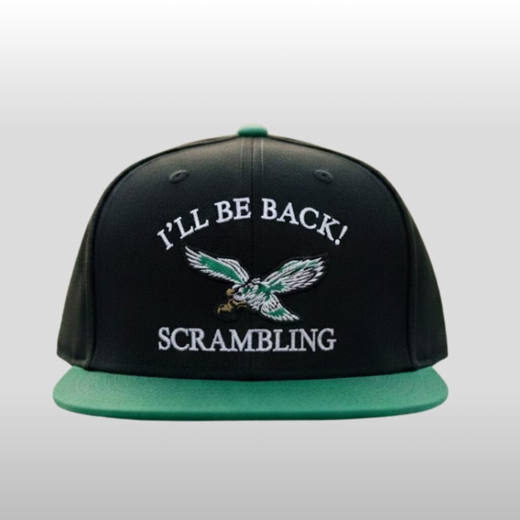Randall Cunningham I'll be Back Scrambling Philadelphia Eagles Hat 6 Randall Cunningham I'll be Back Scrambling Philadelphia Eagles Hat