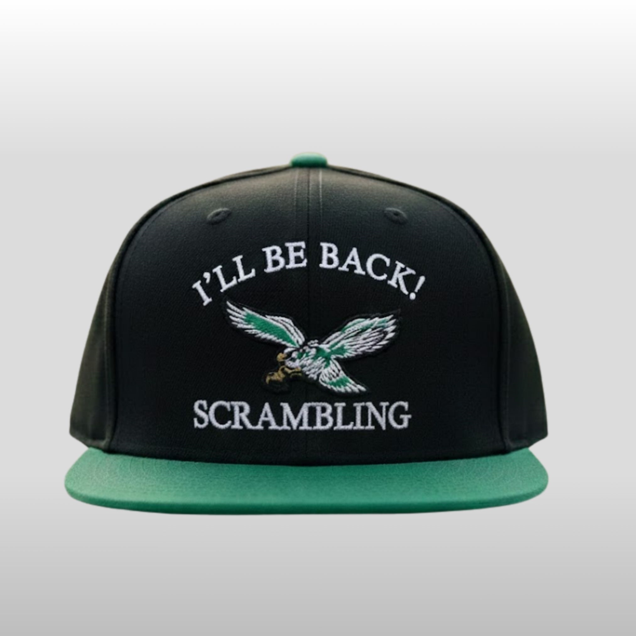 Randall-Cunningham-Ill-be-Back-Scrambling-Philadelphia-Eagles-Hat-2 Randall Cunningham I'll be Back Scrambling Philadelphia Eagles Hat