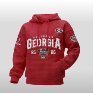2025 2026 Georgia Bulldogs Allstate Sugar Bowl Waffle Hoodie