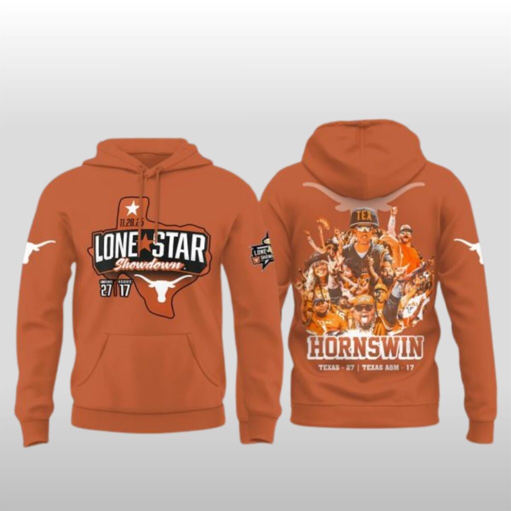 Texas Longhorns Lone Star Showdown 2025 Win Wolverines Hoodie