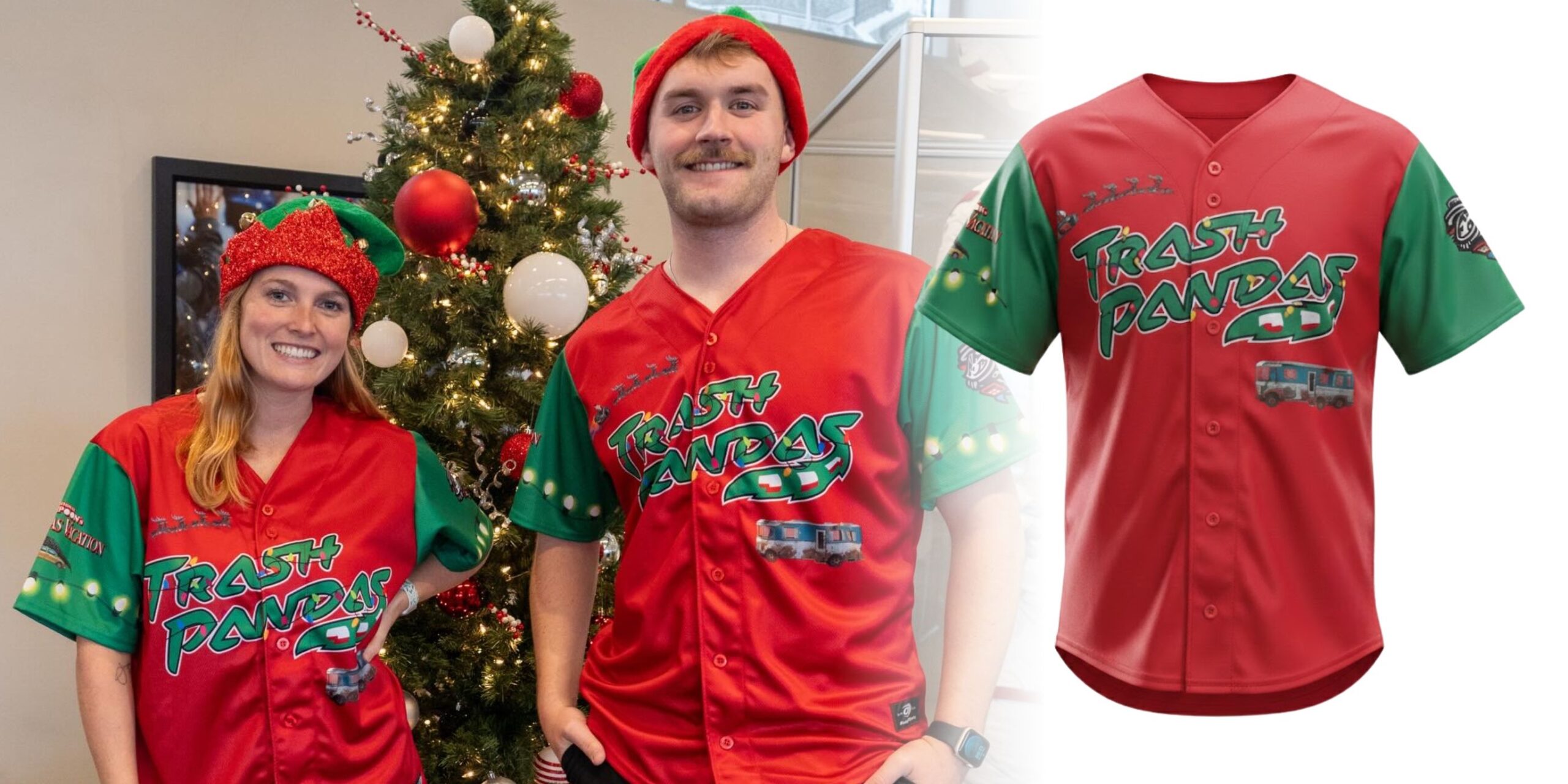 The Ultimate Holiday Curveball The 2026 Rocket City Trash Pandas x National Lampoons Christmas Vacation Jersey scaled